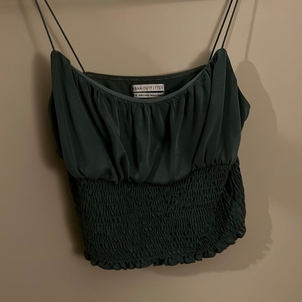 Urban Outfitters teal crop top